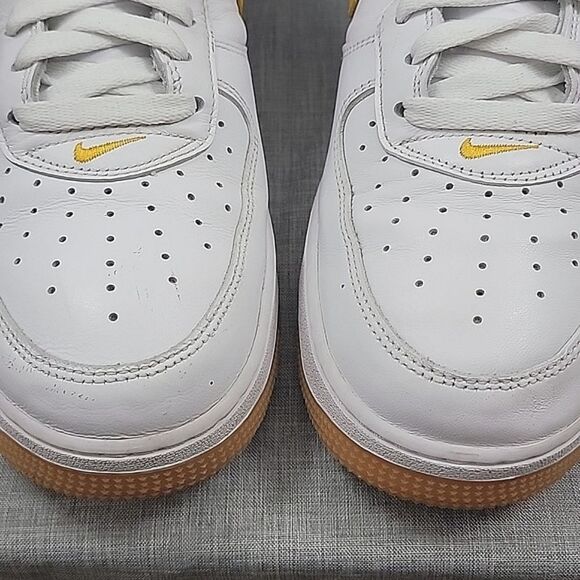 Nike Air Force 1 Low Retro QS Shoes White University Gold FD7039-100 Men\'s 11.5 main image 9
